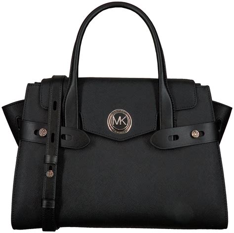 michael kors schwarze handtasche|Michael Kors silver satchel handbag.